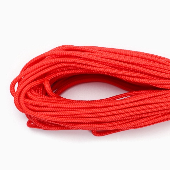 Паракорд 275, красный, d - 2 мм, 30 м