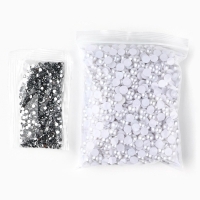 Алмазная мозаика на фигурке с полным заполнением &laquo;Жемчужный мишка стразами&raquo;, белый