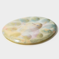 Подставка стеклянная для яиц 10 ячеек Доляна &laquo;Кроличьи истории&raquo;, 24&times;20,6 см