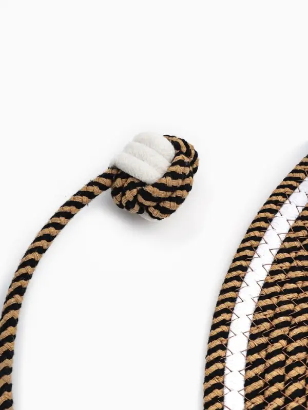 Когтеточка-коврик с хвостом 50 см, коричневый