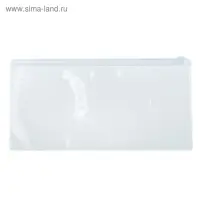 Папка-конверт на ZIP-молнии Calligrata А65 (122 х 240 мм), 100 мкм, прозрачная, МИКС