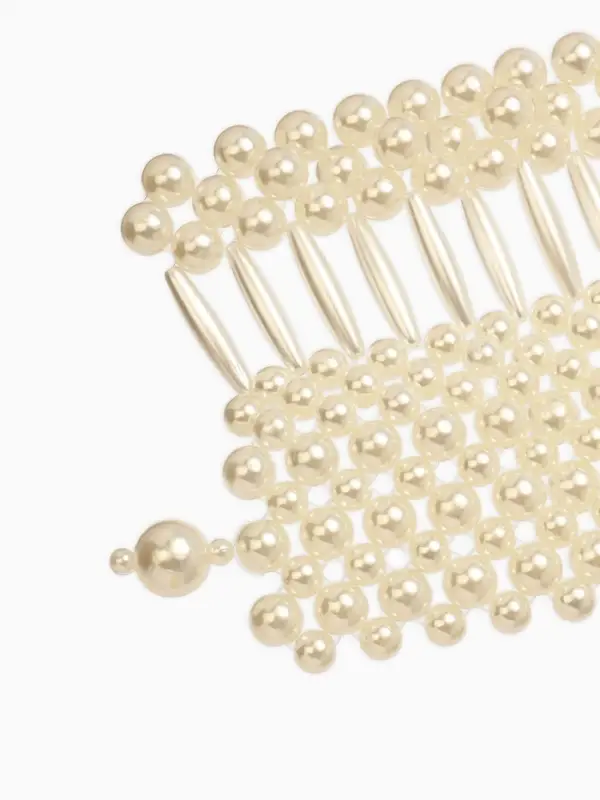 Колье-чокер жемчуг "Богема", цвет белый d=8/10/12