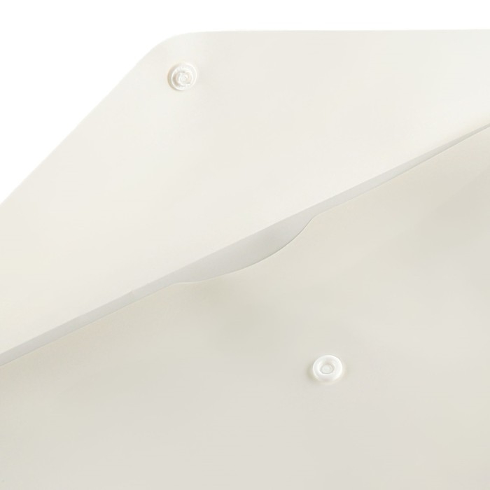 Папка-конверт на кнопке А4, 200 мкм, Calligrata DeLuxe, непрозрачная, матовая, молочная Папка-конверт на кнопке А4, 200 мкм, Calligrata DeLuxe, непрозрачная, матовая, молочная