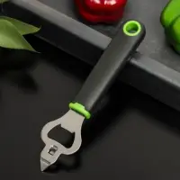 Нож консервный Доляна Lime, 18&times;4,5 см, цвет чёрно-зелёный