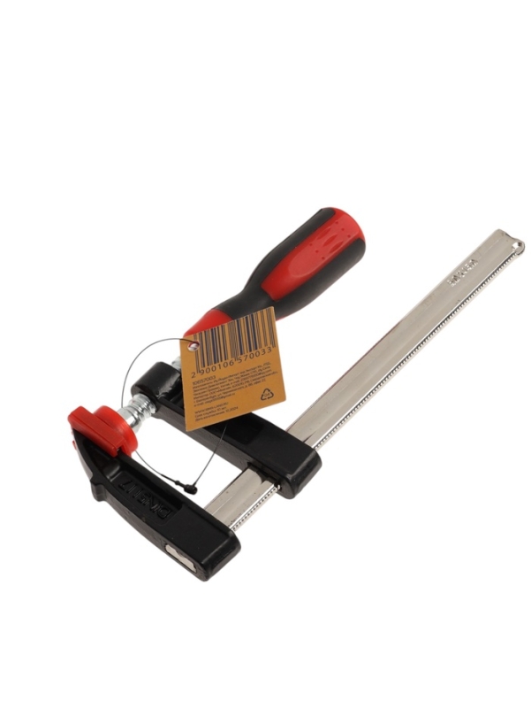 Струбцина F-образная усиленная ТУНДРА, тавровый профиль, 2К рукоятка, 150 х 50 х 200 мм