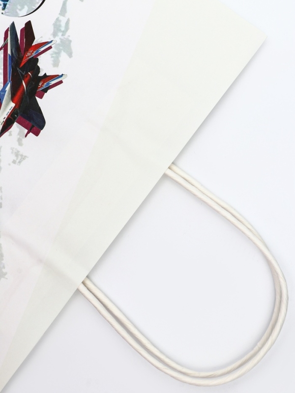 Пакет подарочный крафт "С 23 Февраля!" 26 х 11 х 32 См