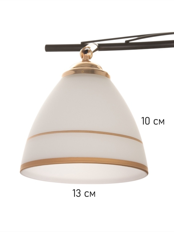 Люстра "Кира" 4х40Вт Е27 черный/золото