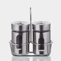 Набор для специй "Стиль" 2 шт, на подставке, 130 мл