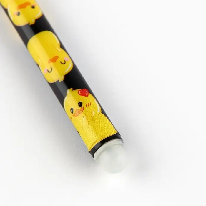 Ручка пиши стирай синяя паста 0,5 мм с колпачком &laquo;Утя&raquo;