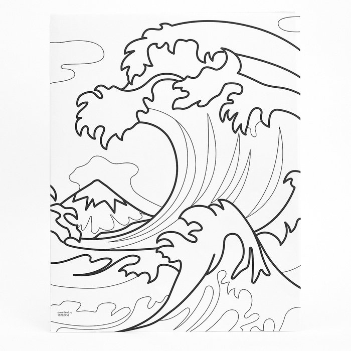 Школа талантов Набор для творчества Ковровая вышивка Волна, подрамник