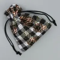 Мешочек подарочный холща &laquo;Шишки&raquo;, 10 х 12 см +/- 1.5 см