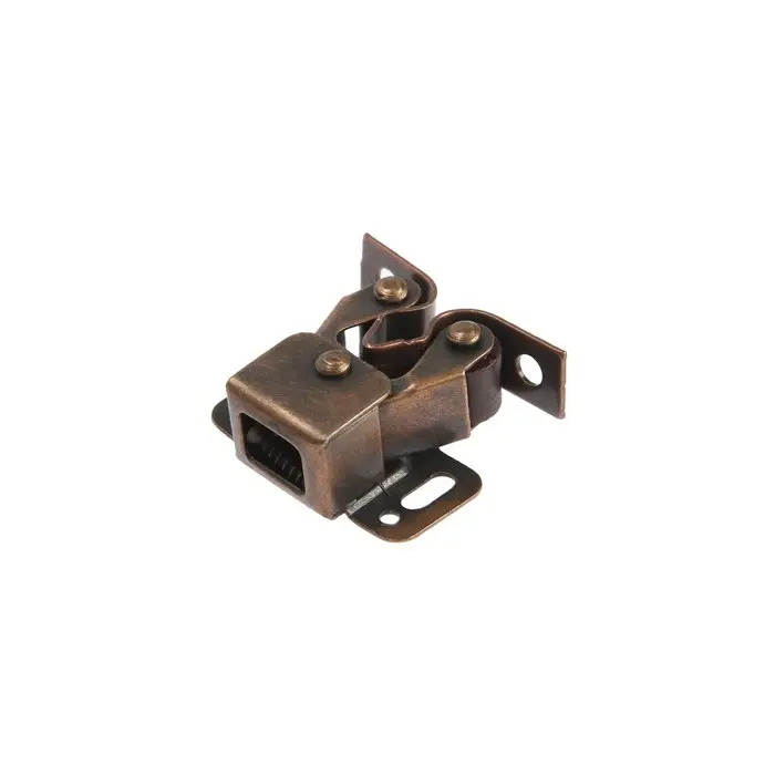 Двойная роликовая защёлка-стопор LOCKLAND, железная, цвет медь