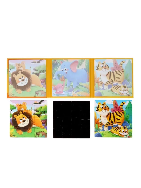 Книжка-деревяшка пазл "Животные"