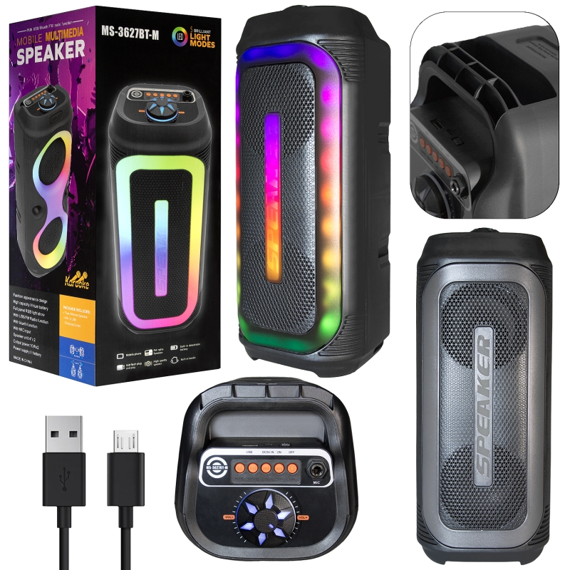 Портативная беспроводная колонка MS-3627BT-M (12шт/кор)