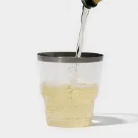 Стакан пластиковый одноразовый &laquo;Кристалл&raquo;, 200 мл, с металлизированными каемками, цвет прозрачный