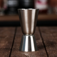 Набор для приготовления коктейлей &laquo;Главный по коктейлям&raquo;, гейзер, джиггер, шейкер 600 мл, ложка