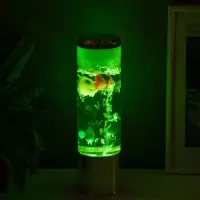 Светильник "Аквариум с рыбками" LED RGB 4,5Вт USB серебро 8,7х8,7х27 см