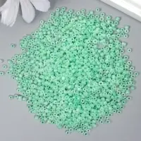Бисер круглый размер 12/0 "Нежная мята" 20 гр