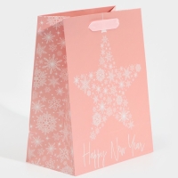 Пакет подарочный новогодний ламинированный &laquo;Сладкого Нового Года&raquo;, MS 18 х 23 х 10 см