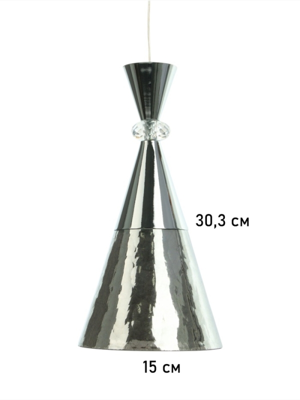 Бра &laquo;Рианна&raquo; 1х40Вт Е27 серебро 23х15х49+80см