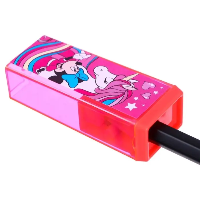 Точилка пластиковая прямоугольная, &laquo;Минни Маус&raquo;