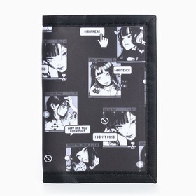 Кошелёк детский на липучке &laquo;Комикс&raquo;, чёрный цвет