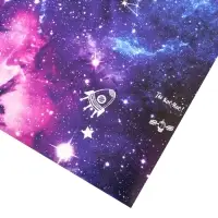 Бумага упаковочная глянцевая &laquo;Космос&raquo;, 50 х 70 см