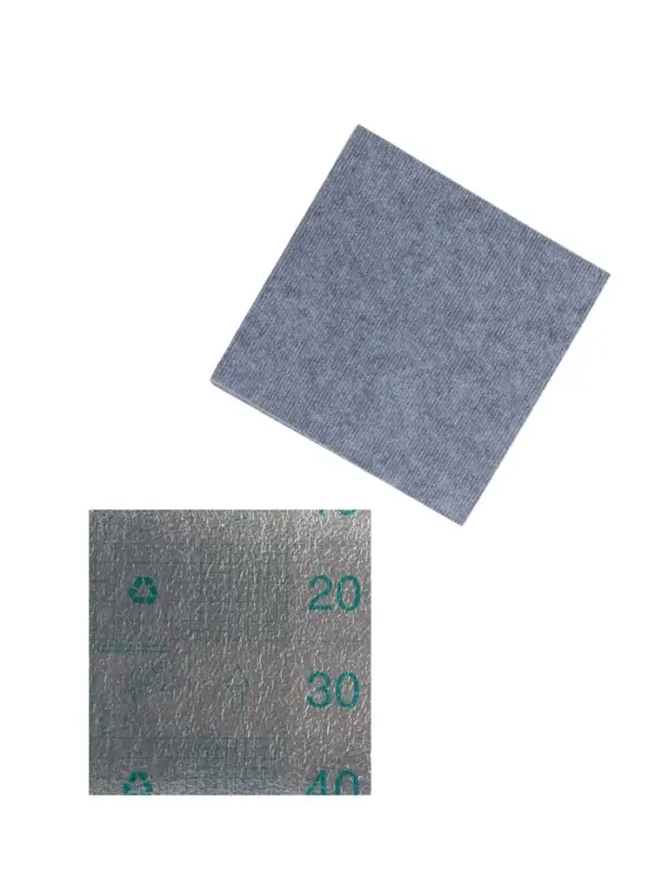 Самоклеящийся ковролин 30х30см, светло-серый