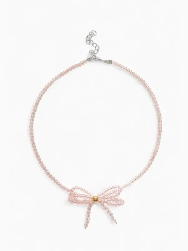 Чокер &laquo;Цветок&raquo; хрусталик, цвет розовый в золоте, 37 см + 5 см доп, цепочка