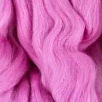 Шерсть для валяния 100% полутонкая шерсть 50 гр (058, сирень)