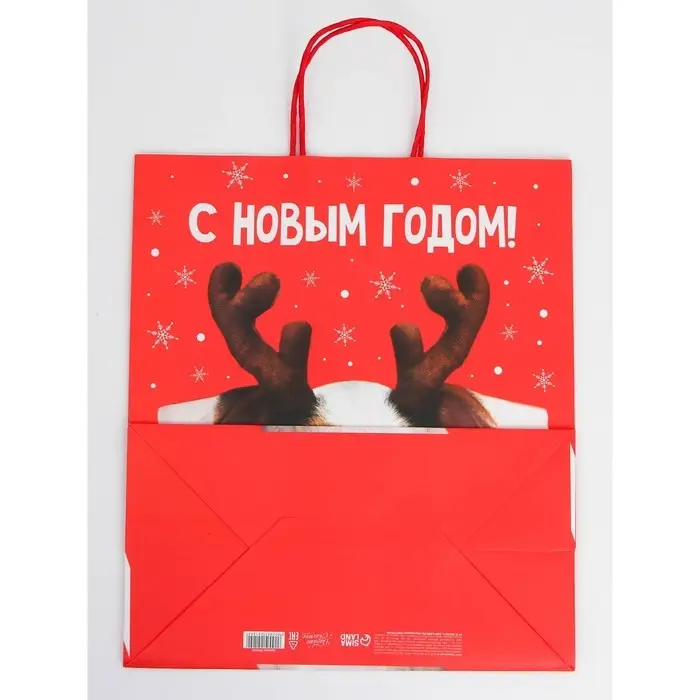 Набор новогодних крафтовых пакетов &laquo;С Новым годом тебя!&raquo;