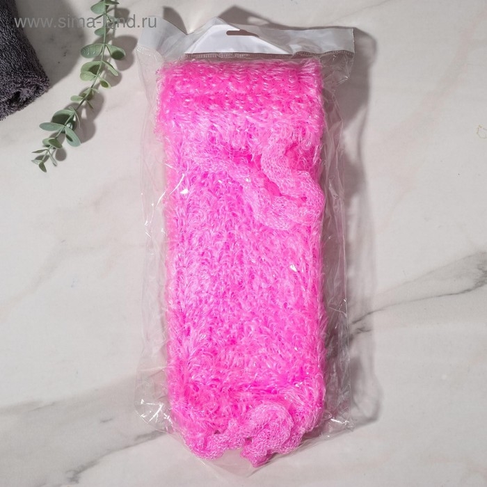 Мочалка для тела Доляна &laquo;Демидовская&raquo;, 15&times;40 см, МИКС