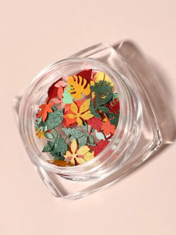 Фигурки для декора &laquo;Листья&raquo;, объёмные, разноцветные