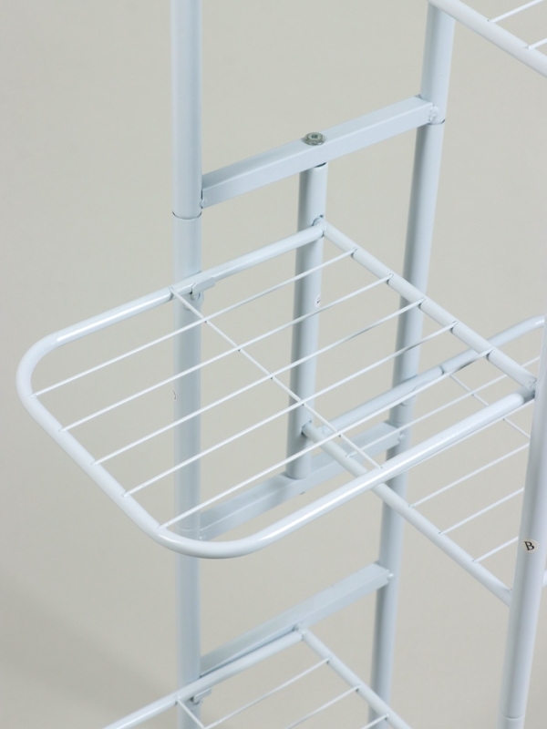 Подставка для цветов Greengo, 5 полок, 44 &times; 22 &times; 95 см, напольная, металл, белая