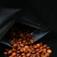 Пакет восьмишовный с дном матовый с отрывным замком , черный, 14 х 24 см