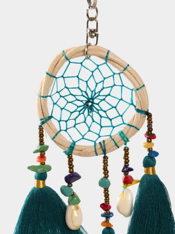 Брелок "Ловец снов" 17 см, цв. бирюзовый