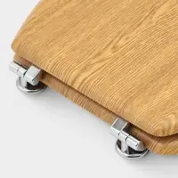 Сиденье для унитаза, 45&times;36&times;5 см, натуральное дерево