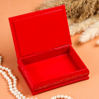 Шкатулка &laquo;Цветение сакуры&raquo;, красная, 10&times;14 см, лаковая миниатюра