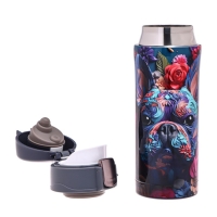 Термокружка, 350 мл, Style "Мопс", сохраняет тепло до 8 ч