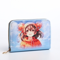 Кошелёк детский на молнии &laquo;Выбражулька&raquo;, цвет голубой