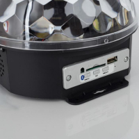 Световой прибор &laquo;Хрустальный шар&raquo; 17.5 см, динамик, свечение мульти, 220 В