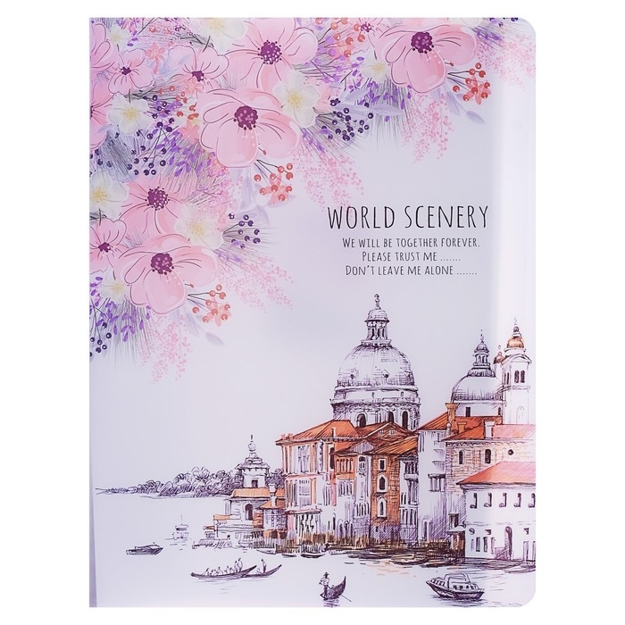 Папка А4, &laquo;Города&raquo; 30 прозрачных файлов, пластик, 400 мкм, МИКС