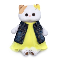 Мягкая игрушка &laquo;Ли-Ли в джинсовом жилете и желтом платье&raquo;, 24 см