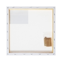 Холст на подрамнике 1,6х30х30 см, хлопок 100%, акриловый грунт, мелкозернистый, 280г/м&sup2;