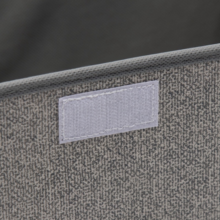 Короб стеллажный для хранения с крышкой &laquo;Ронда&raquo;, 38&times;24&times;24 см, цвет серый