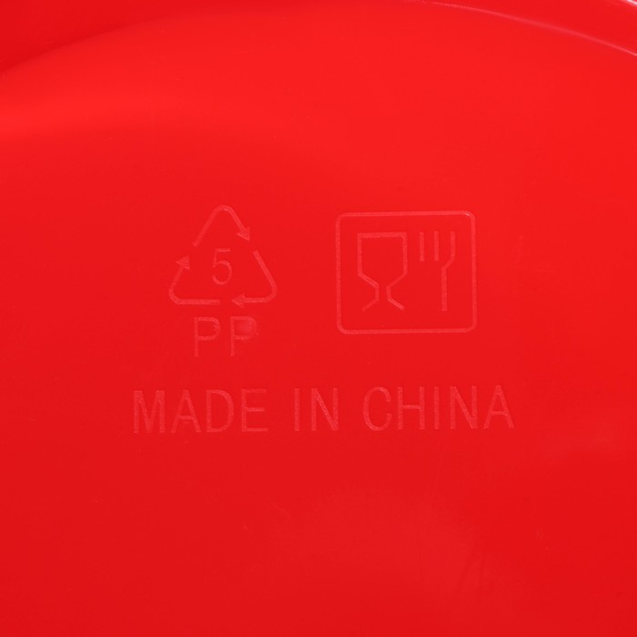 Тортовница с крышкой, съёмная подставка для пирожных, 11 ячеек, 30,5&times;21,5 см, цвет красный