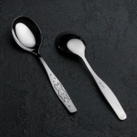 Ложка детская столовая &laquo;Антошка&raquo;, длина 16 см, толщина 2 мм, цвет серебряный