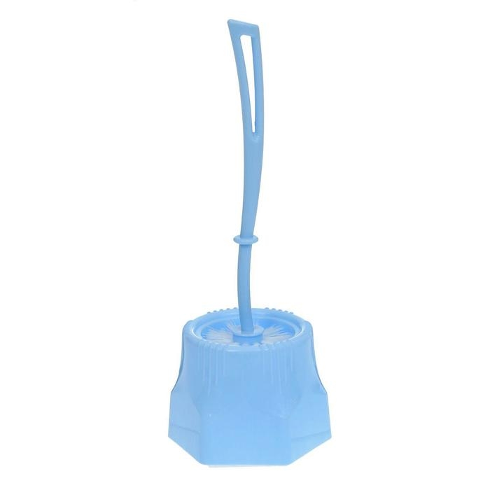 Ёршик для унитаза с подставкой &laquo;Лотос&raquo;, 13,5&times;13,5&times;34,5 см, цвет МИКС