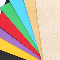 Картон цветной с блёстками, А4, 8 листов, 8 цветов, немелованный, двусторонний, в папке, 250 г/м&sup2;, Коты Аристократы