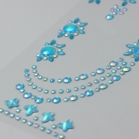 Наклейка пластик стразы "Браслеты из страз" МИКС 12х20,3 см